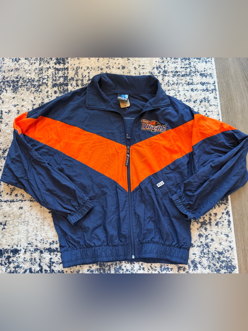 Navy & Orange Vipers Windbreaker Jacket - Unbranded